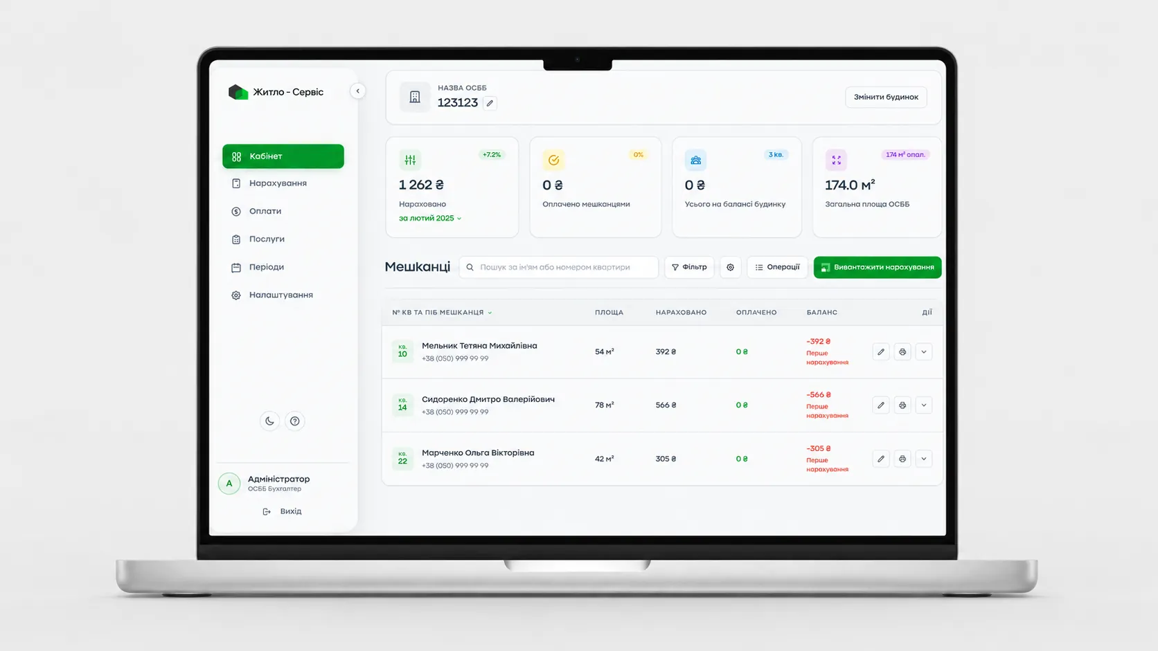 PrivatBank OSBB Cabinet
